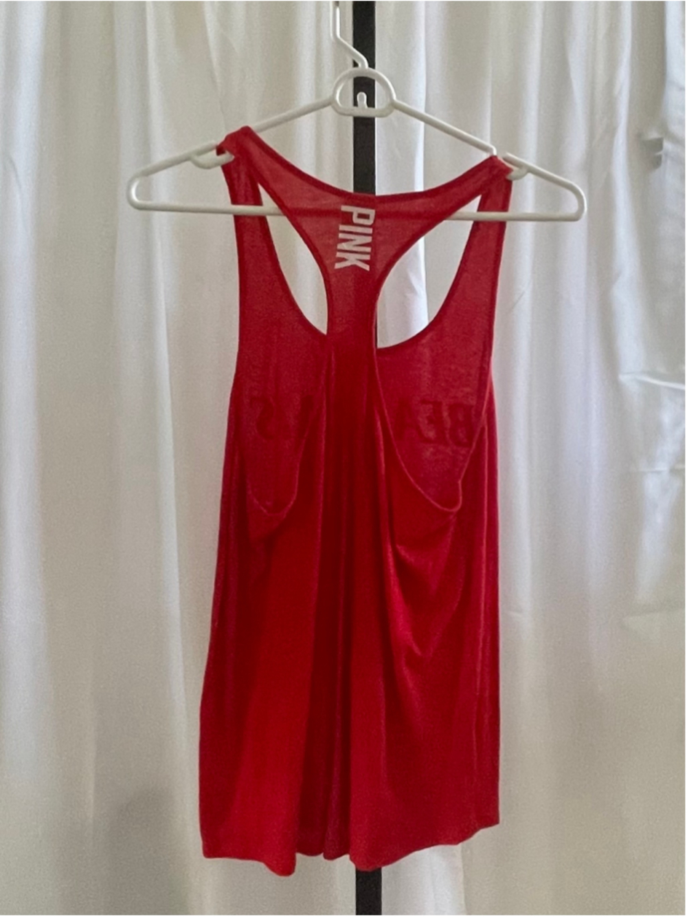 Women's PINK Bearcats Tank Top Red White Size XS - Picture 2 of 3